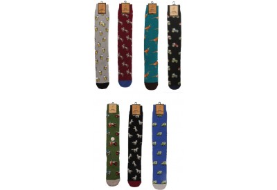 Bartleby Funky Welly Socks for Men (size 6 - 11)